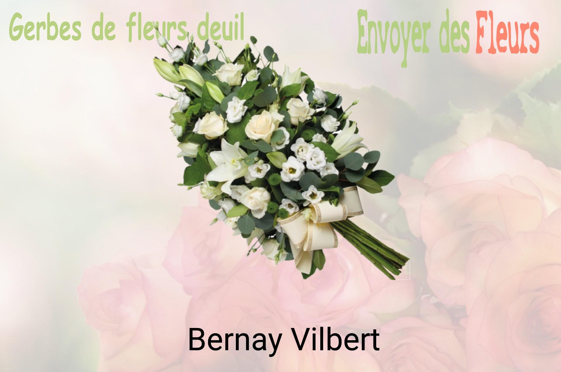 Gerbe de fleurs de deuil livrée à Bernay-Vilbert